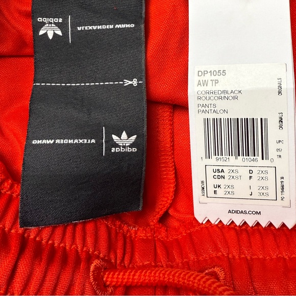 Adidas Originals by Alexander Wang men's track pant in red with black size XXS - Picture 5 of 6